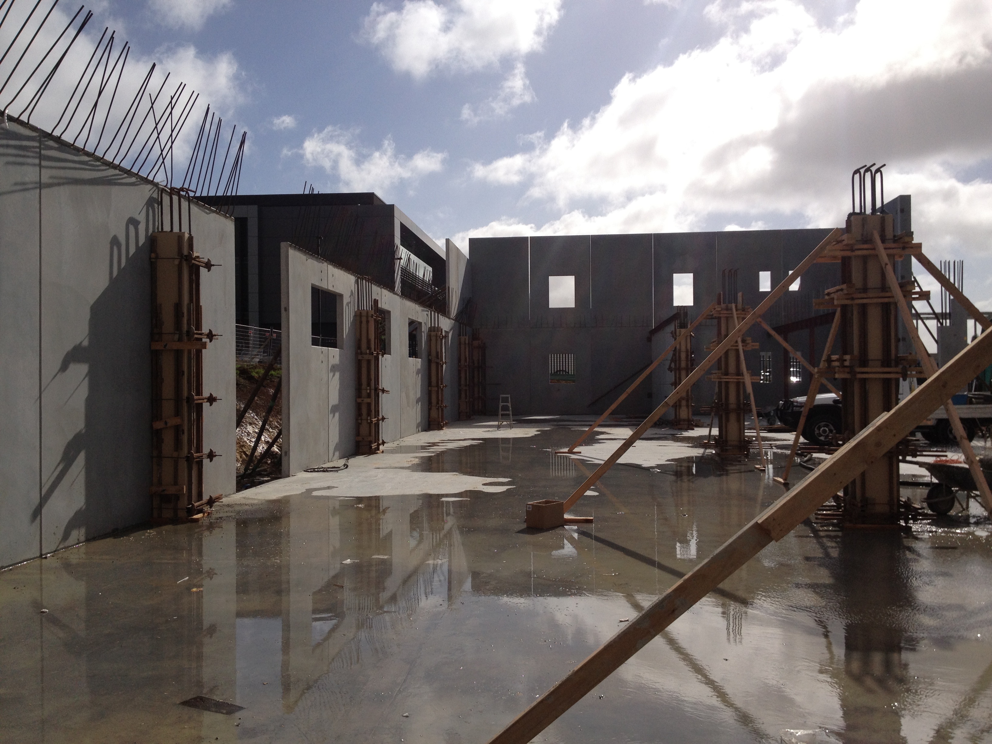 Concrete panel and structural works