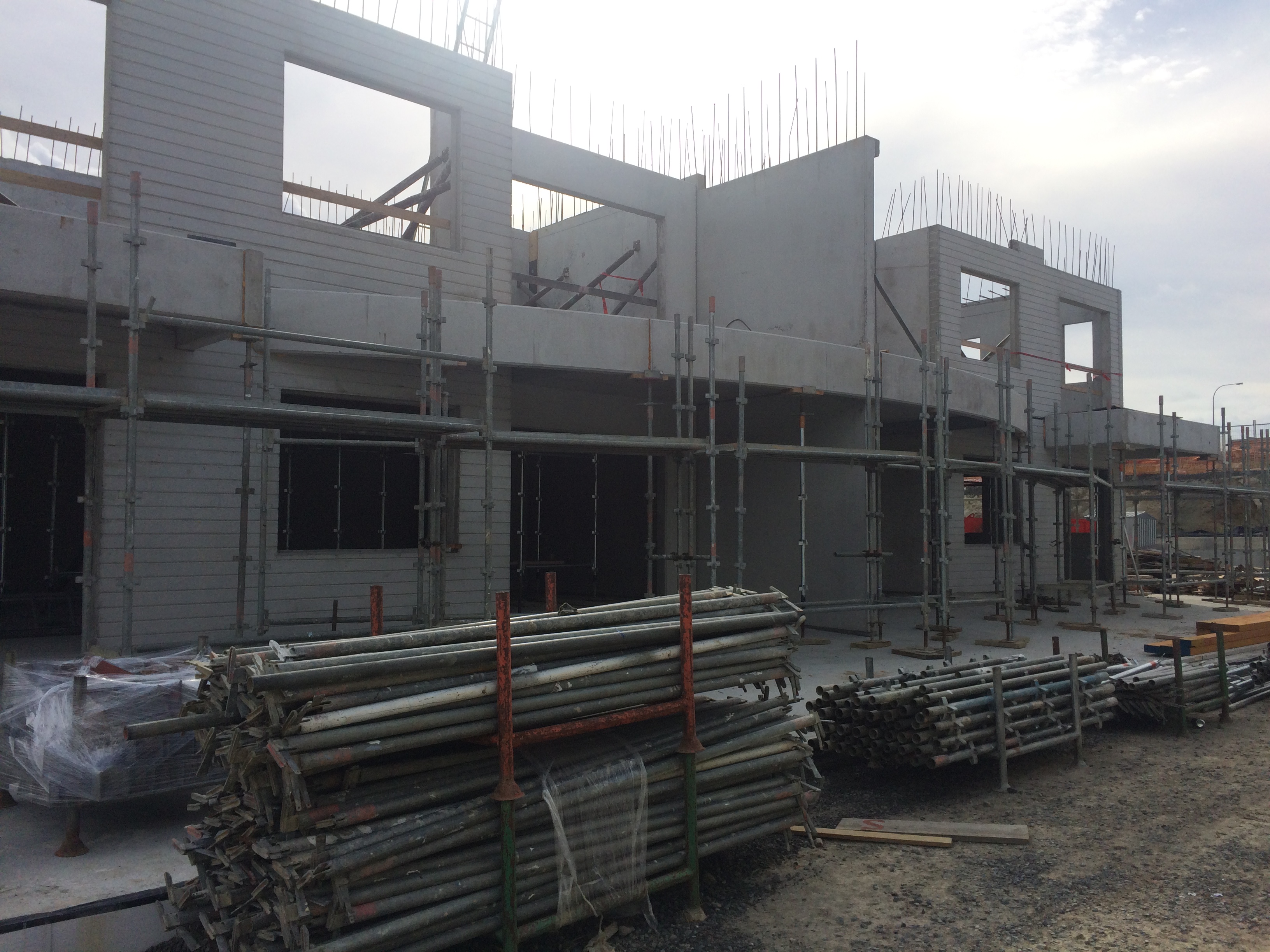 Commercial building concrete structure